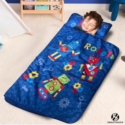 Toddler Nap Mat Set with Removable Pillow - 50x20 Inches Ultra Soft Slumber Mat for Preschool and Daycare