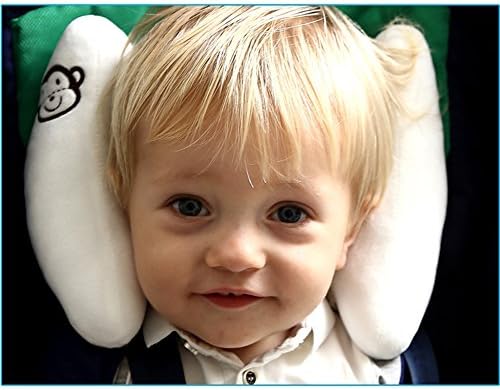 Inchant Adjustable Baby Head Neck Support - Travel Car Seat Safety Pillow for Toddlers and Infants