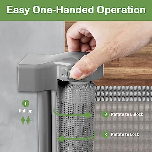 200 Inch Retractable Baby Gate for Wide Openings