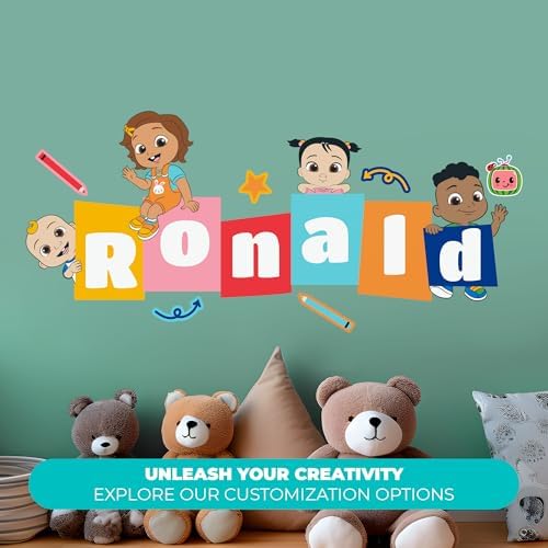 EGD CoComelon Kids Wall Decor with Custom Name
