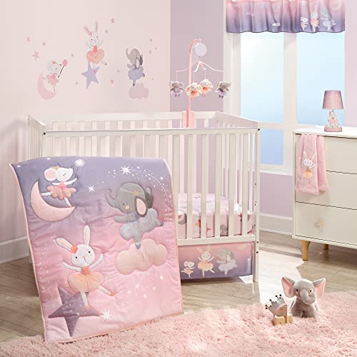 Bedtime Originals Tiny Dancer Musical Baby Crib Mobile Pink