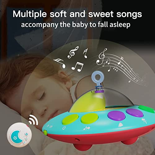 Eners Baby Crib Mobile with Music and Lights Red