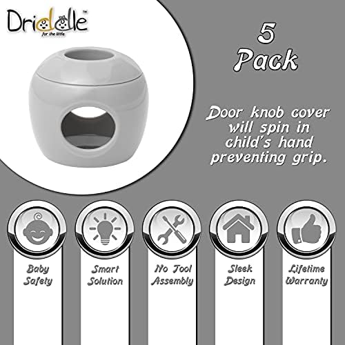 Driddle Door Knob Baby Safety Cover 5 Pack