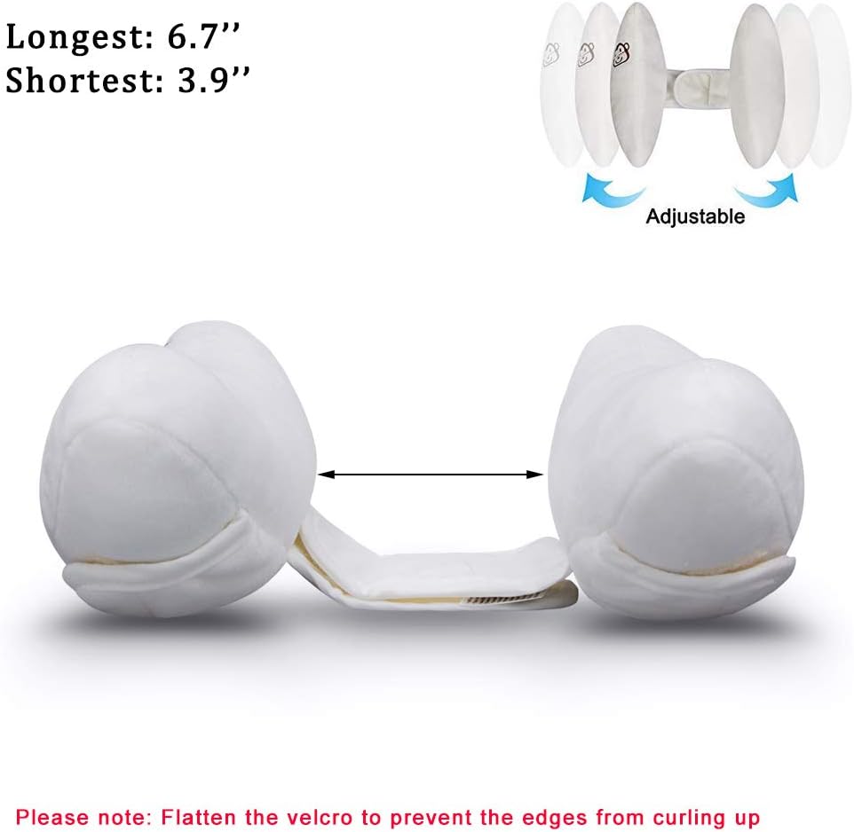 Inchant Adjustable Baby Head Neck Support - Travel Car Seat Safety Pillow for Toddlers and Infants