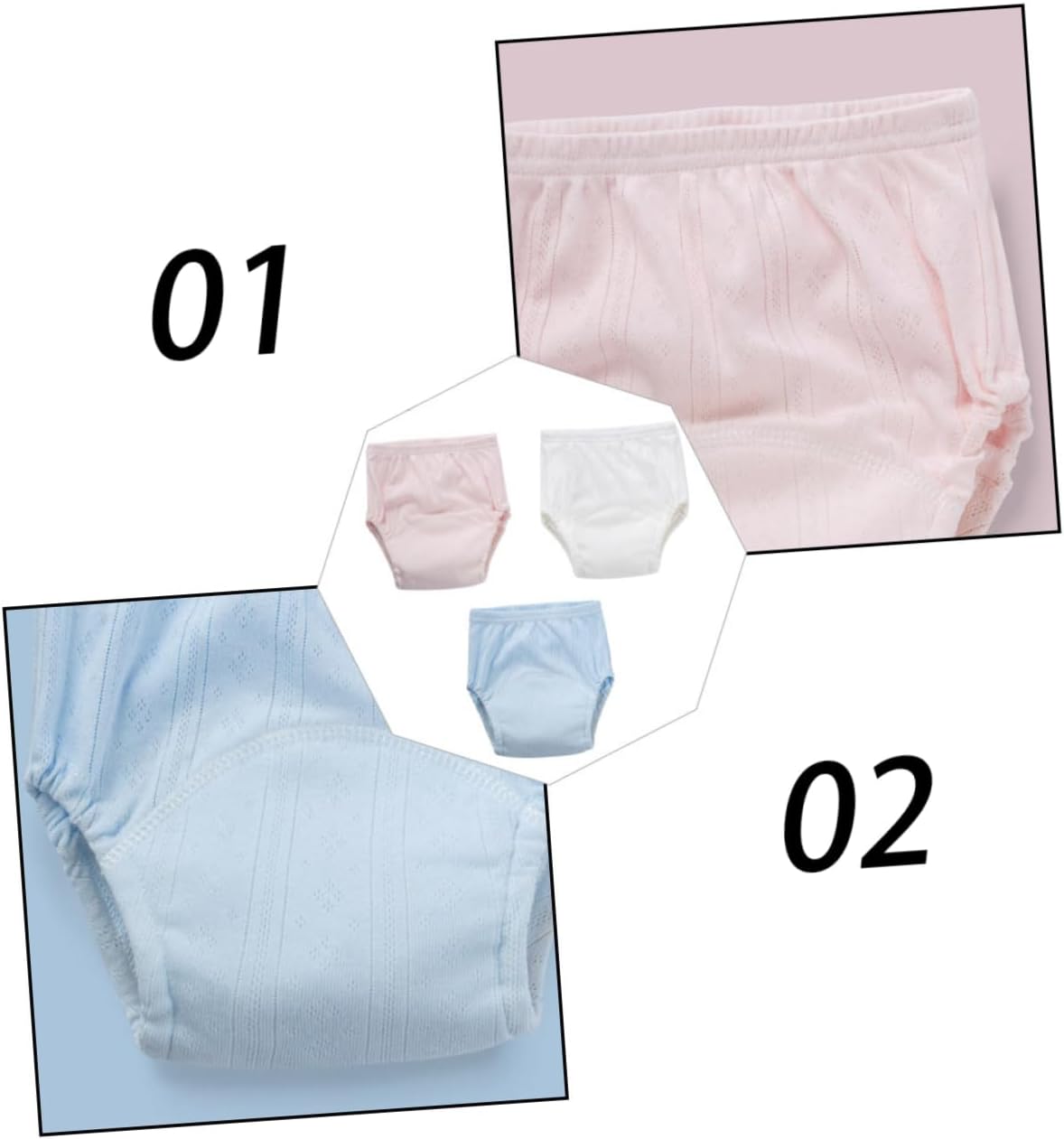 Cotton Baby Potty Training Pants Unisex Leak Proof Nappy Pants