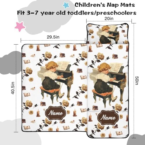 Personalized Toddler Nap Mat with Custom Name and Animal Prints