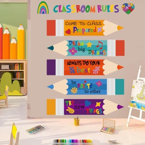 Colorful Inspirational Wall Stickers for Classroom and Kids Room Decor