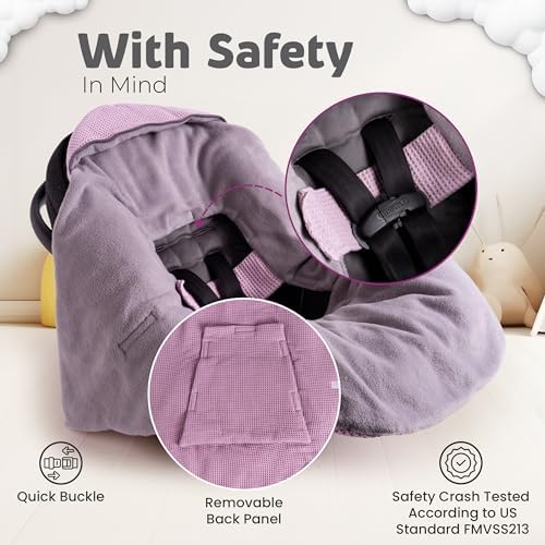 Swaddyl Car Seat Cover for Baby Girl Winter Essential Gift