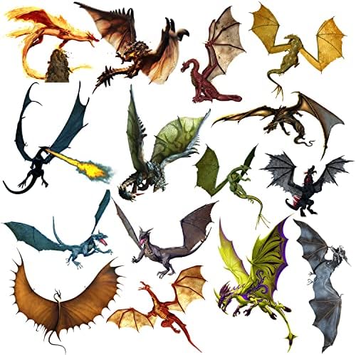 3D Fantasy Dragon Wall Decal for Kids Room Decor