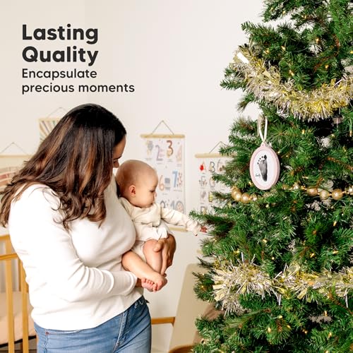 Inkless Baby Hand and Footprint Ornament Kit - Personalized Keepsake for Newborn and Pet Lovers
