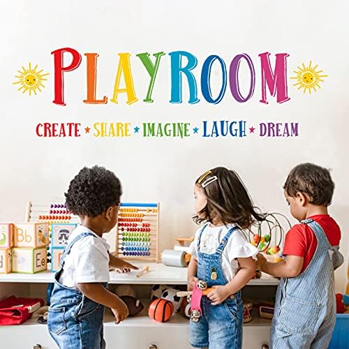 Mfault Large Playroom Rule Wall Decals Stickers