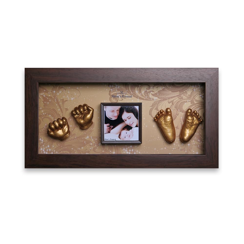 Momspresent Baby Hand Print Footprint Casting Kit