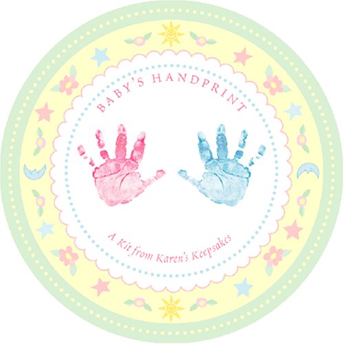 Babys Handprint Footprint Kit with Hair and Tooth Keepsakes