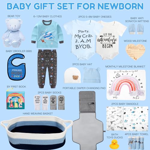 Baby Boy Gift Set for Newborn Essentials