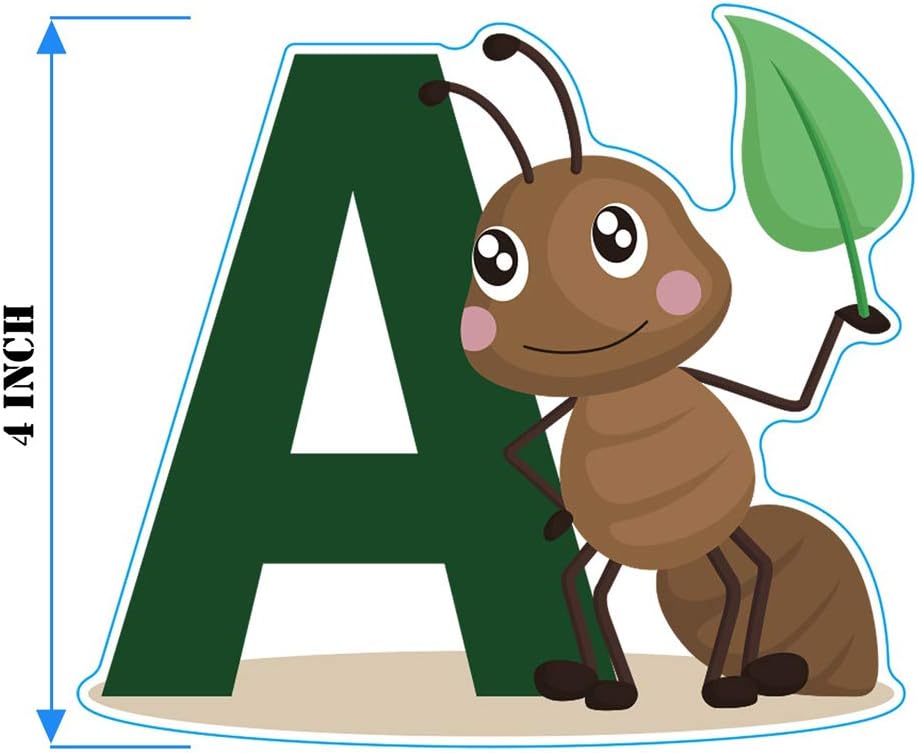 DEKOSH Animal Alphabet Wall Decals for Kids