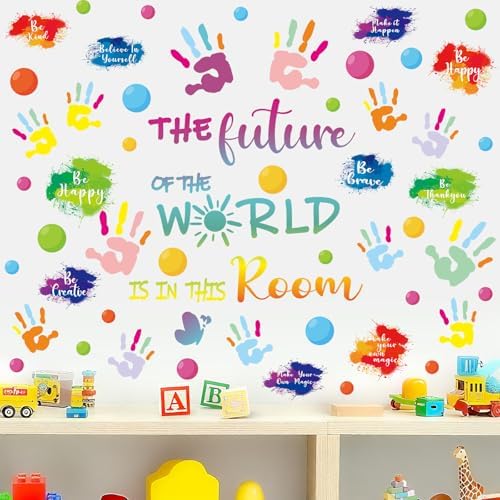 Colorful Inspirational Wall Decals for Classroom Decor
