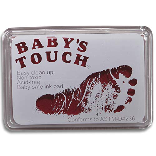 Babys Touch Baby Safe Reusable Hand Foot Print Ink Pads - Pink