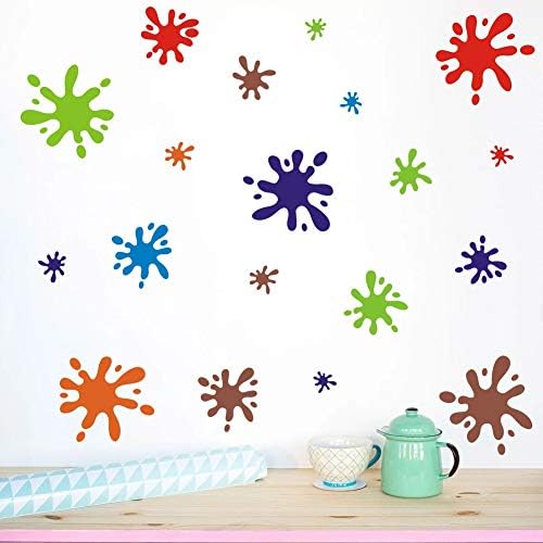 TOARTi Multicolor Paint Wall Decal 112pcs