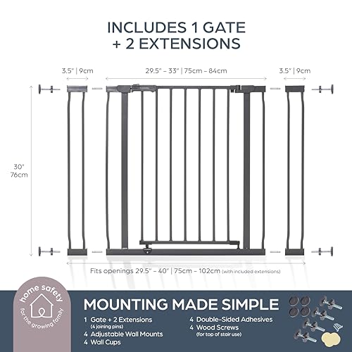 Dreambaby Ava Baby Gate for Stairs and Doorways