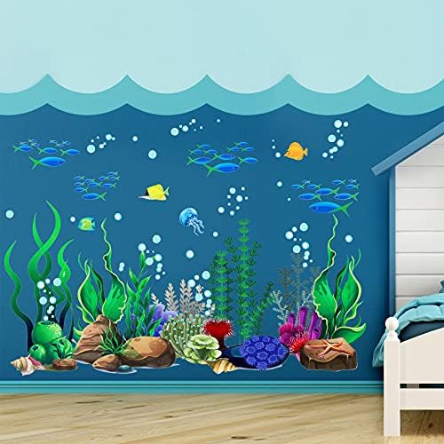 Zonon Under The Sea Wall Decals Coral Reef and Seaweed