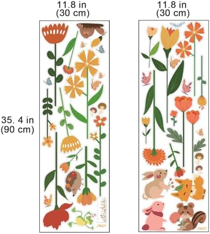 Colorful Flowers Wall Stickers for Girls Room