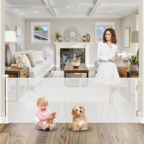 WOMHOM Reinforced 120 Inch Retractable Baby Gate