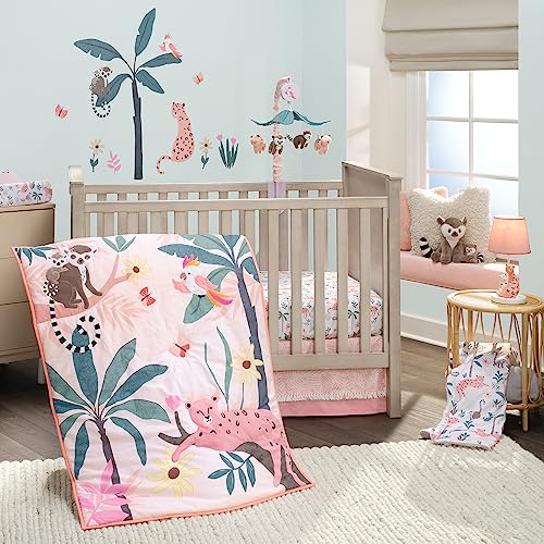 Lambs Ivy Enchanted Safari Animal Musical Crib Mobile
