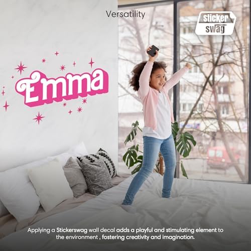 Custom Name Vinyl Wall Decal Sticker for Girls Room