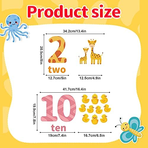 Educational Number Wall Decals for Kids 1-10