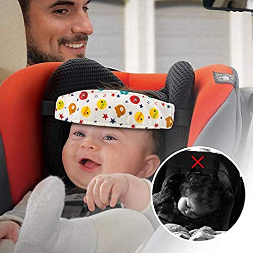 Donier Toddler Car Seat Head Support Pillow Band