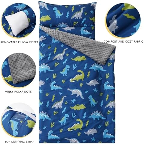 Bunnikins Clover Toddler Nap Mat with Pillow 1