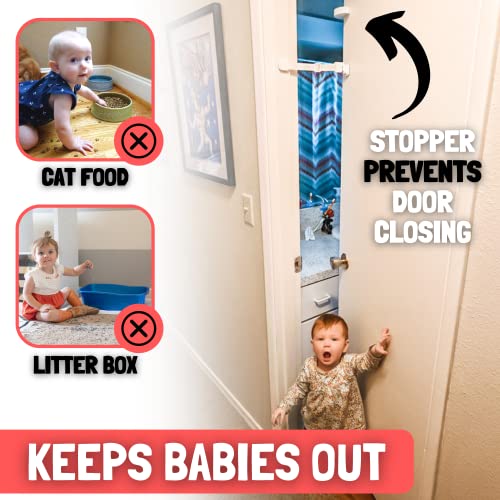 Door Buddy Child Proof Door Lock and Cat Door Stopper