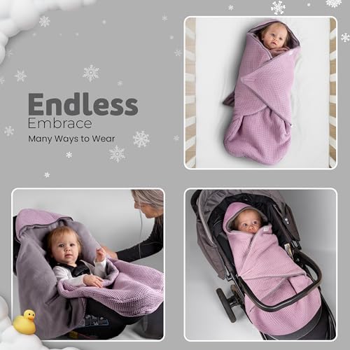 Swaddyl Car Seat Cover for Baby Girl Winter Essential Gift