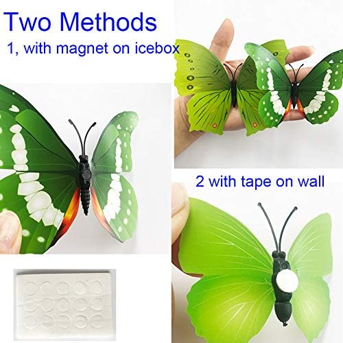 36pcs 3D Colorful Butterfly Wall Stickers DIY Decor Craft Set for Kids and Babies
