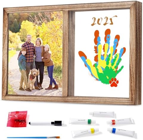 Lurgno Family Handprint Kit DIY Baby Hand and Footprint Frame