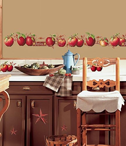 RoomMates RMK1570SCS Rustic Country Apples Peel and Stick Wall Decals 1