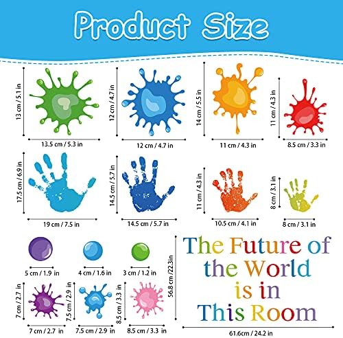 Colorful Inspirational Quotes Wall Decals for Kids Classroom and Bedroom