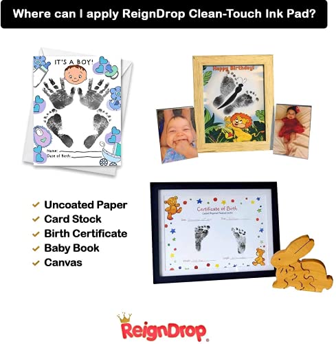ReignDrop Inkless Large Clean Touch Ink Pad Kit
