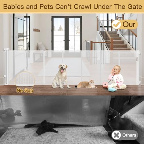 Reinforced Retractable Baby Gate 120 Inch Extra Wide