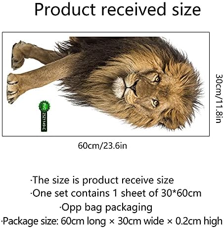 ROFARSO Cool Lion Wall Sticker Decal Art Decor