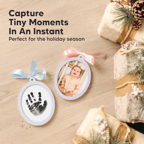 KeaBabies Inkless Baby Hand Footprint Ornament Kit 1