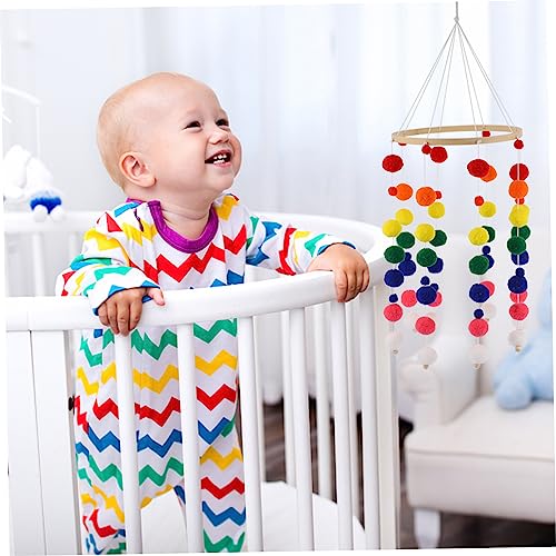 Fuzzy Bed Bell Mobile for Baby Room and Nursery Decor