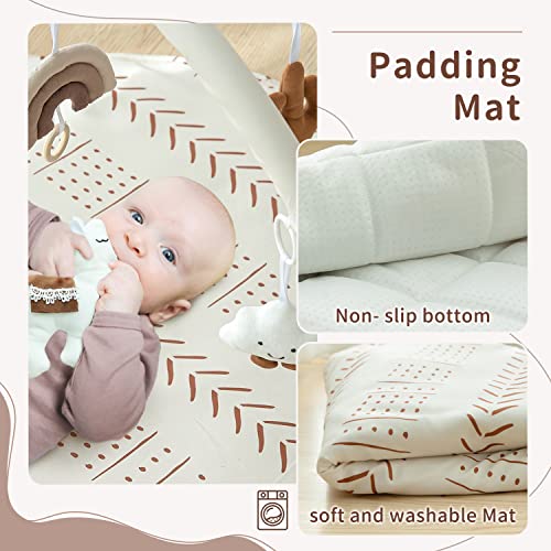 Razee Baby Gym Mat with 5 Toys for Infant Activity
