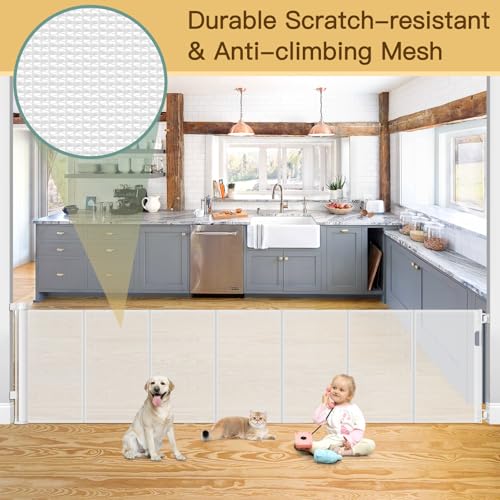 Reinforced Retractable Baby Gate 120 Inch Extra Wide
