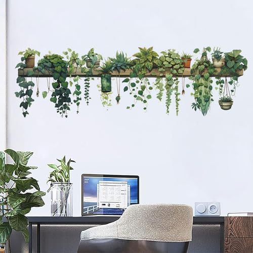 Bawiked Plant Wall Stickers for Bedroom Living Room Nursery