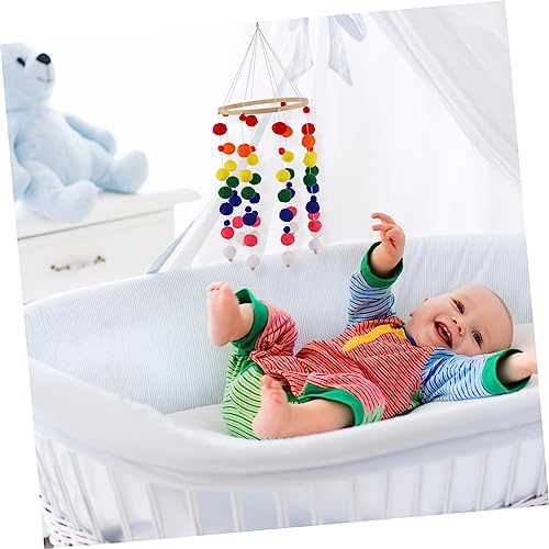 Fuzzy Bed Bell Mobile for Baby Room and Nursery Decor