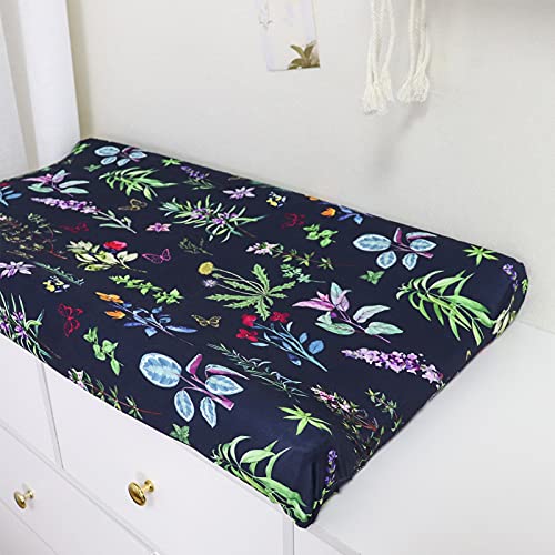 Baby Diaper Changing Pad Cover with Wildflower Design