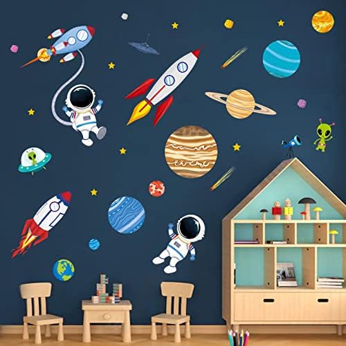 Decalmile Outer Space Wall Decals for Baby Nursery