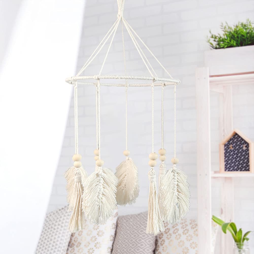 Boho Crib Mobile Wall Hanging Woven Tapestry Decor