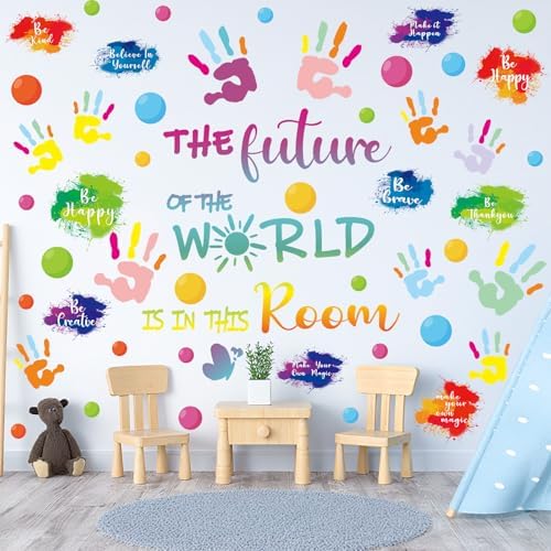 Colorful Inspirational Wall Decals for Classroom Decor